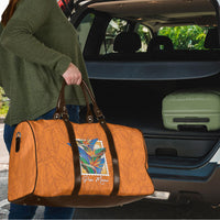 Aloha Hawaii Pua Manu Travel Bag Hawaiian Bird of Paradise Flowers Stylized Stamp LT14 - Polynesian Pride