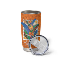 Aloha Hawaii Pua Manu Tumbler Cup Hawaiian Bird of Paradise Flowers Stylized Stamp LT14 - Polynesian Pride