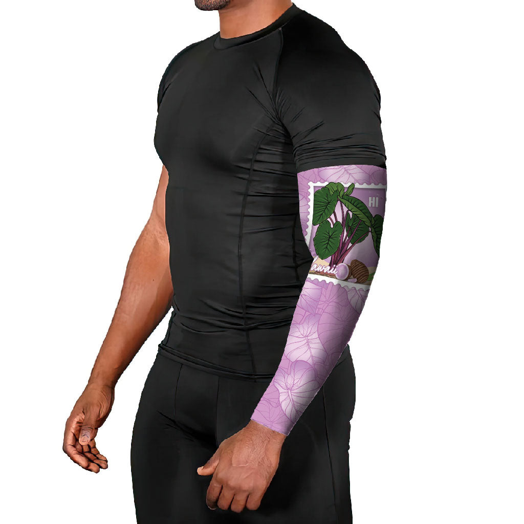 Aloha Hawaii Kalo Arm Sleeves Hawaiian Taro Leaves Stylized Stamp LT14 - Polynesian Pride