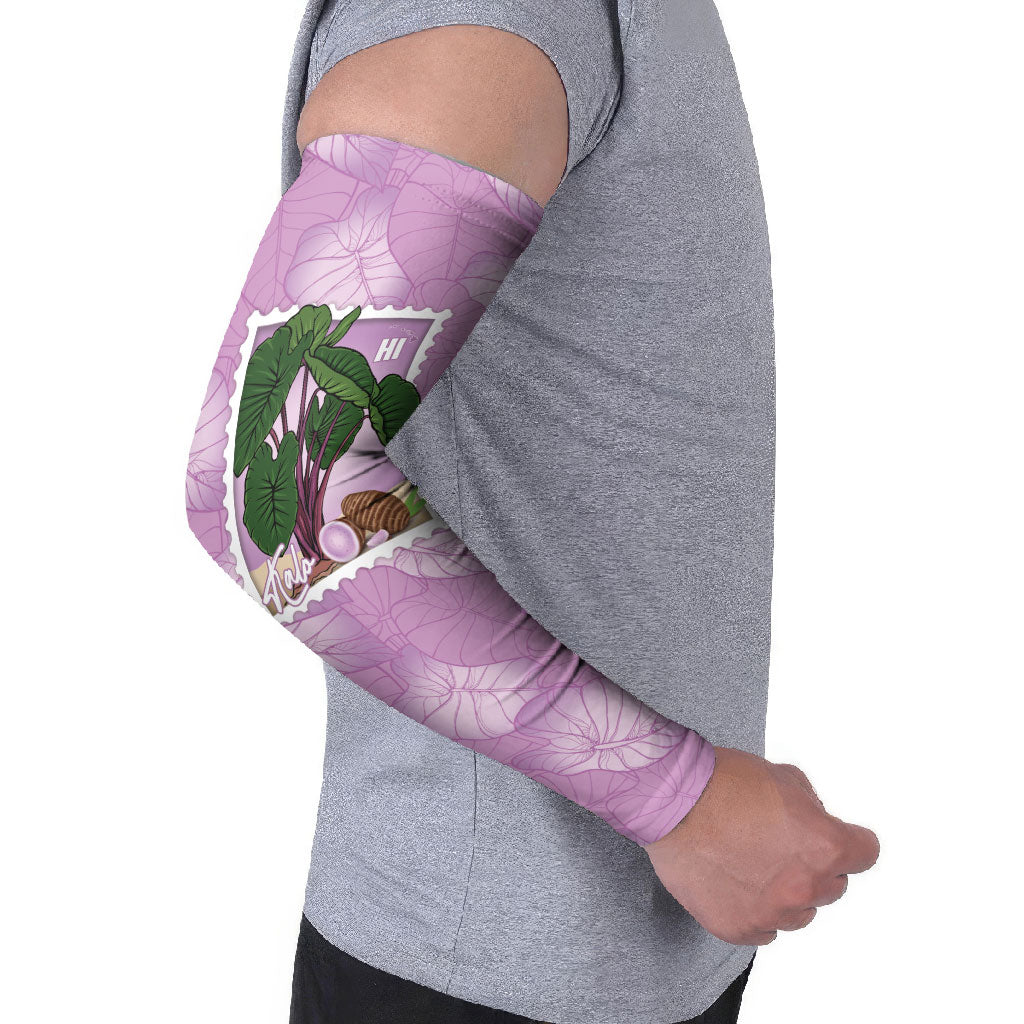 Aloha Hawaii Kalo Arm Sleeves Hawaiian Taro Leaves Stylized Stamp LT14 - Polynesian Pride