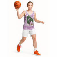 Aloha Hawaii Kalo Basketball Jersey Hawaiian Taro Leaves Stylized Stamp LT14 - Polynesian Pride