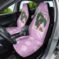 Aloha Hawaii Kalo Car Seat Cover Hawaiian Taro Leaves Stylized Stamp LT14 - Polynesian Pride