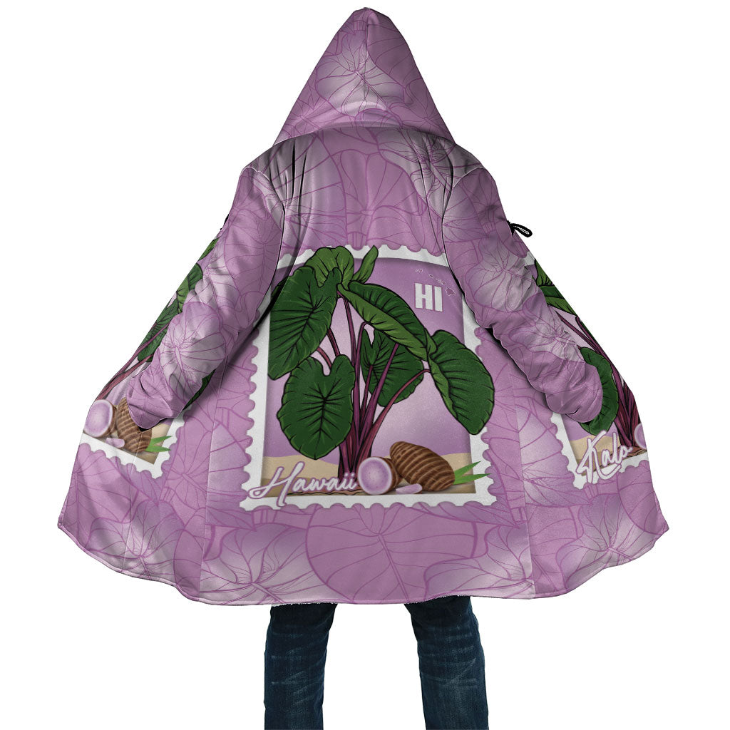 Aloha Hawaii Kalo Cloak Hawaiian Taro Leaves Stylized Stamp LT14 Unisex Purple - Polynesian Pride