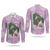 Aloha Hawaii Kalo Couples Matching Short Sleeve Bodycon Dress and Long Sleeve Button Shirt Hawaiian Taro Leaves Stylized Stamp LT14 - Polynesian Pride
