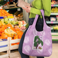 Aloha Hawaii Kalo Grocery Bag Hawaiian Taro Leaves Stylized Stamp LT14 - Polynesian Pride