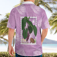 Aloha Hawaii Kalo Hawaiian Shirt Hawaiian Taro Leaves Stylized Stamp LT14 - Polynesian Pride