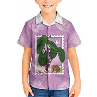 Aloha Hawaii Kalo Hawaiian Shirt Hawaiian Taro Leaves Stylized Stamp LT14 - Polynesian Pride