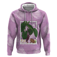 Aloha Hawaii Kalo Hoodie Hawaiian Taro Leaves Stylized Stamp LT14 Pullover Hoodie Purple - Polynesian Pride