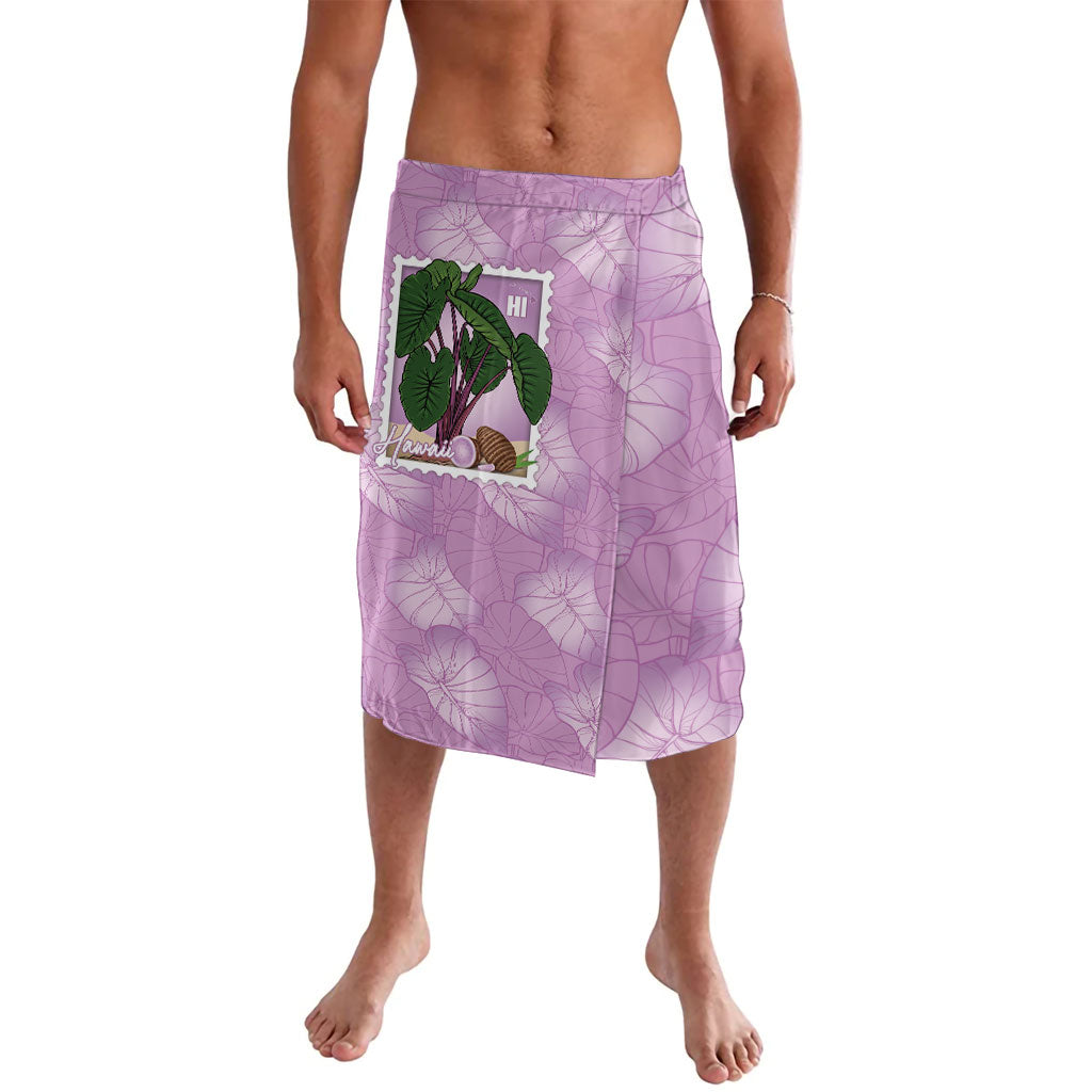 Aloha Hawaii Kalo Lavalava Hawaiian Taro Leaves Stylized Stamp LT14 Purple - Polynesian Pride