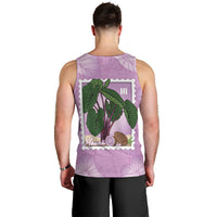 Aloha Hawaii Kalo Men Tank Top Hawaiian Taro Leaves Stylized Stamp LT14 - Polynesian Pride