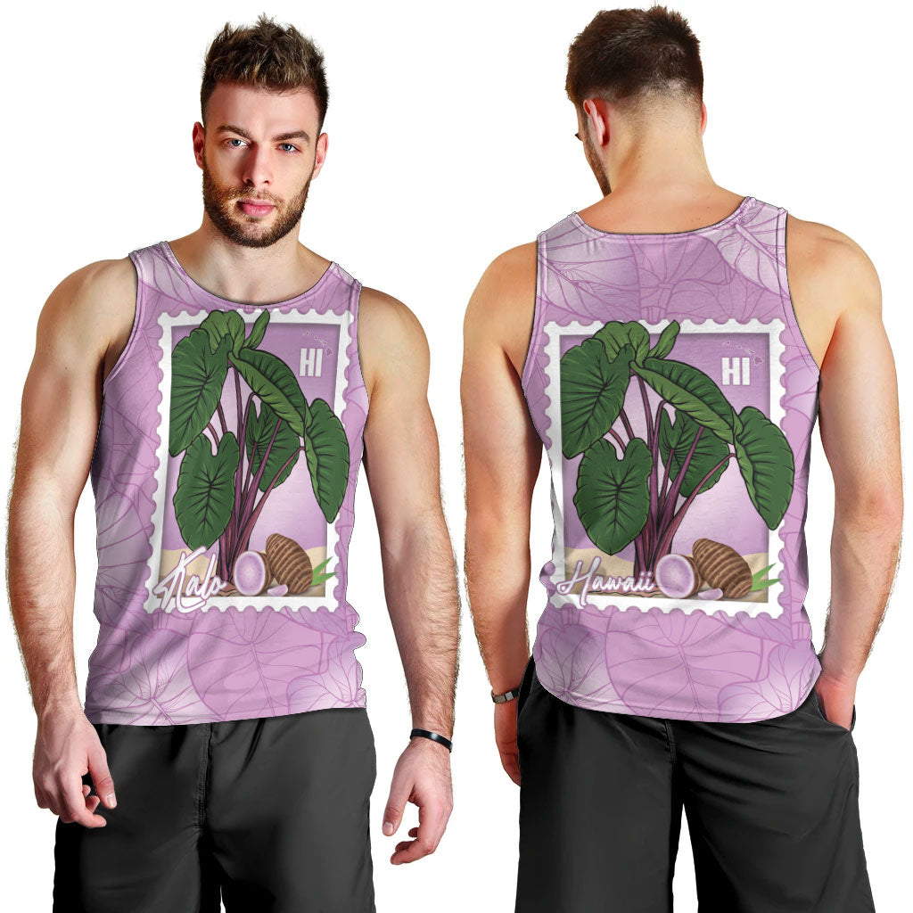 Aloha Hawaii Kalo Men Tank Top Hawaiian Taro Leaves Stylized Stamp LT14 - Polynesian Pride