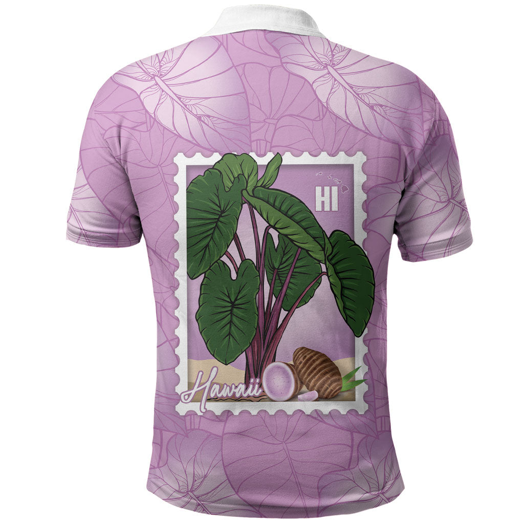 Aloha Hawaii Kalo Polo Shirt Hawaiian Taro Leaves Stylized Stamp LT14 - Polynesian Pride