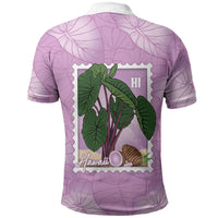Aloha Hawaii Kalo Polo Shirt Hawaiian Taro Leaves Stylized Stamp LT14 - Polynesian Pride