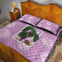 Aloha Hawaii Kalo Quilt Bed Set Hawaiian Taro Leaves Stylized Stamp LT14 - Polynesian Pride
