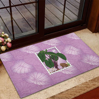 Aloha Hawaii Kalo Rubber Doormat Hawaiian Taro Leaves Stylized Stamp LT14 - Polynesian Pride