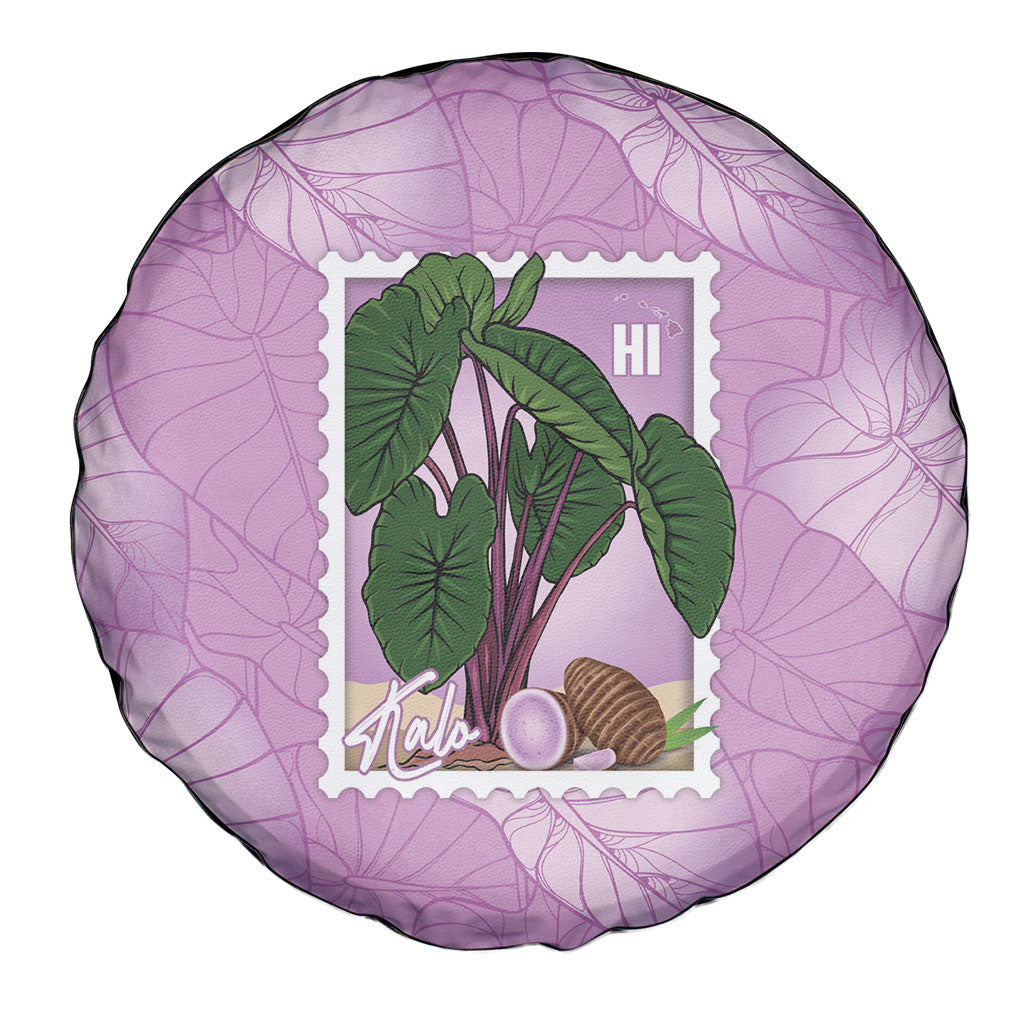 Aloha Hawaii Kalo Spare Tire Cover Hawaiian Taro Leaves Stylized Stamp LT14 - Polynesian Pride