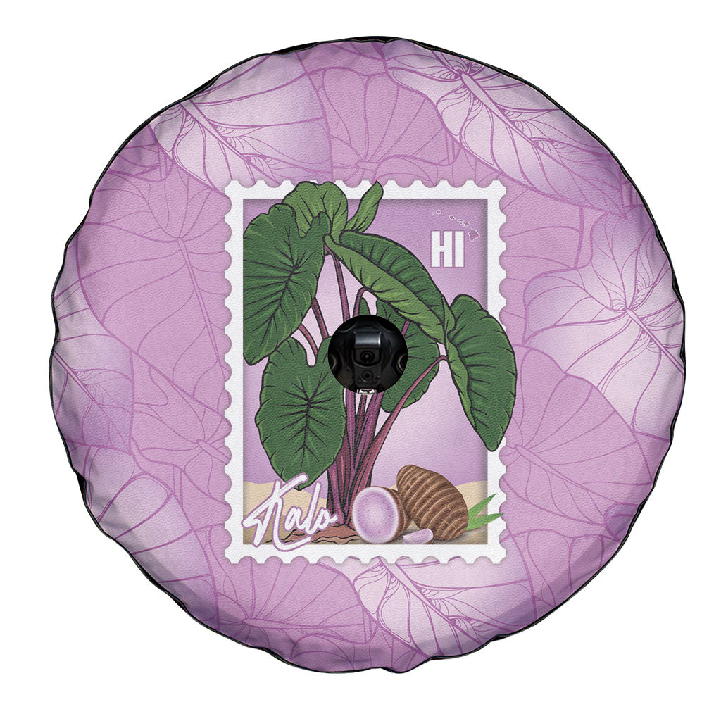 Aloha Hawaii Kalo Spare Tire Cover Hawaiian Taro Leaves Stylized Stamp LT14 - Polynesian Pride
