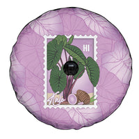Aloha Hawaii Kalo Spare Tire Cover Hawaiian Taro Leaves Stylized Stamp LT14 - Polynesian Pride