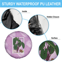 Aloha Hawaii Kalo Spare Tire Cover Hawaiian Taro Leaves Stylized Stamp LT14 - Polynesian Pride