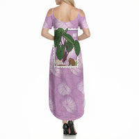Aloha Hawaii Kalo Summer Maxi Dress Hawaiian Taro Leaves Stylized Stamp LT14 - Polynesian Pride