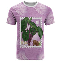 Aloha Hawaii Kalo T Shirt Hawaiian Taro Leaves Stylized Stamp LT14 Purple - Polynesian Pride