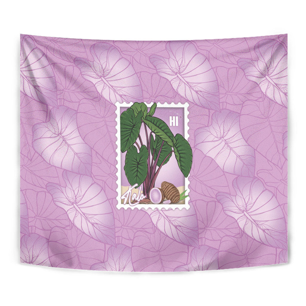 Aloha Hawaii Kalo Tapestry Hawaiian Taro Leaves Stylized Stamp LT14 - Polynesian Pride
