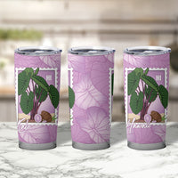 Aloha Hawaii Kalo Tumbler Cup Hawaiian Taro Leaves Stylized Stamp LT14 - Polynesian Pride