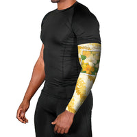 Aloha Hawaii Puakenikeni Arm Sleeves Hawaiian Lei Palaka Motifs Stylized Stamp LT14 - Polynesian Pride