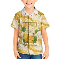 Aloha Hawaii Puakenikeni Hawaiian Shirt Hawaiian Lei Palaka Motifs Stylized Stamp LT14 - Polynesian Pride