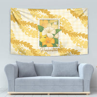 Aloha Hawaii Puakenikeni Tapestry Hawaiian Lei Palaka Motifs Stylized Stamp LT14 - Polynesian Pride