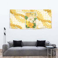 Aloha Hawaii Puakenikeni Tapestry Hawaiian Lei Palaka Motifs Stylized Stamp LT14 - Polynesian Pride
