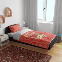 Aloha Hawaii Pua Aloalo Bedding Set Hawaiian Hibiscus Flowers Stylized Stamp LT14 - Polynesian Pride