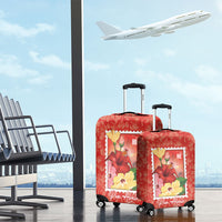 Aloha Hawaii Pua Aloalo Luggage Cover Hawaiian Hibiscus Flowers Stylized Stamp LT14 - Polynesian Pride