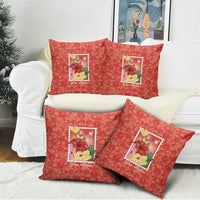 Aloha Hawaii Pua Aloalo Pillow Cover Hawaiian Hibiscus Flowers Stylized Stamp LT14 - Polynesian Pride