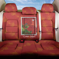 Aloha Hawaii Ohia Lehua Back Car Seat Cover Hawaiian Lei Stylized Stamp LT14 One Size Red - Polynesian Pride