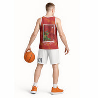 Aloha Hawaii Ohia Lehua Basketball Jersey Hawaiian Lei Stylized Stamp LT14 - Polynesian Pride