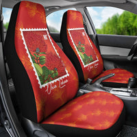 Aloha Hawaii Ohia Lehua Car Seat Cover Hawaiian Lei Stylized Stamp LT14 - Polynesian Pride