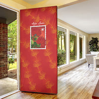 Aloha Hawaii Ohia Lehua Door Cover Hawaiian Lei Stylized Stamp LT14 - Polynesian Pride