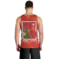 Aloha Hawaii Ohia Lehua Men Tank Top Hawaiian Lei Stylized Stamp LT14 - Polynesian Pride