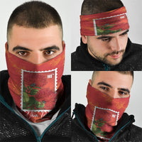 Aloha Hawaii Ohia Lehua Neck Gaiter Hawaiian Lei Stylized Stamp LT14 - Polynesian Pride