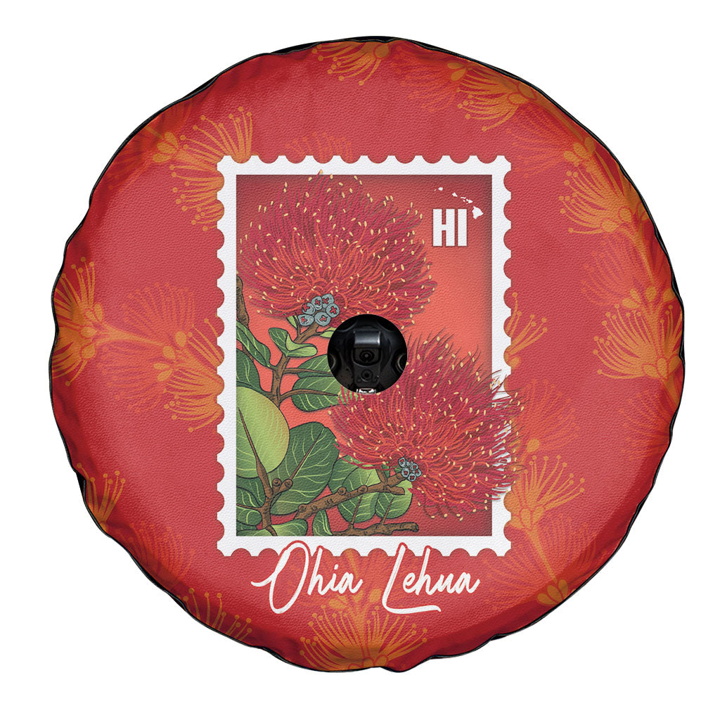 Aloha Hawaii Ohia Lehua Spare Tire Cover Hawaiian Lei Stylized Stamp LT14 - Polynesian Pride