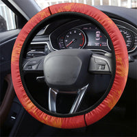 Aloha Hawaii Ohia Lehua Steering Wheel Cover Hawaiian Lei Stylized Stamp LT14 - Polynesian Pride
