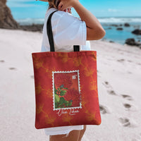 Aloha Hawaii Ohia Lehua Tote Bag Hawaiian Lei Stylized Stamp LT14 - Polynesian Pride