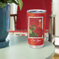 Aloha Hawaii Ohia Lehua Tumbler Cup Hawaiian Lei Stylized Stamp LT14 - Polynesian Pride