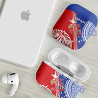 Tonga and Samoa Rugby Custom AirPods Case Ikale Tahi Manu Samoa Together - Polynesian Pride