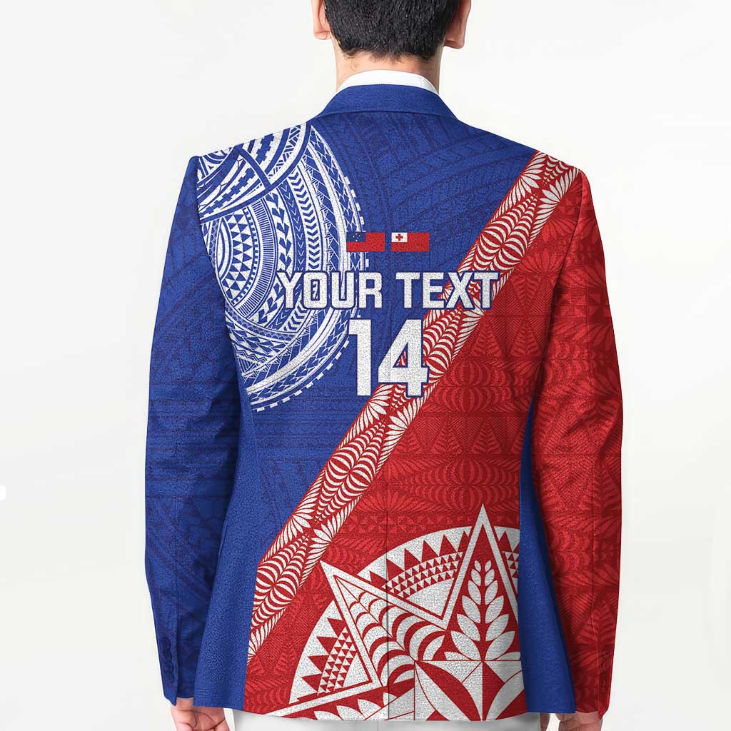Tonga and Samoa Rugby Custom Blazer Ikale Tahi Manu Samoa Together - Polynesian Pride