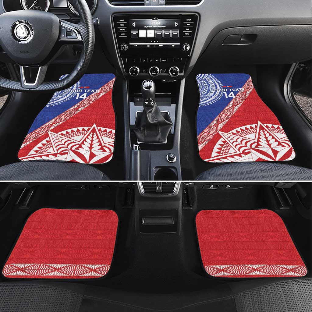 Tonga and Samoa Rugby Custom Car Mats Ikale Tahi Manu Samoa Together - Polynesian Pride