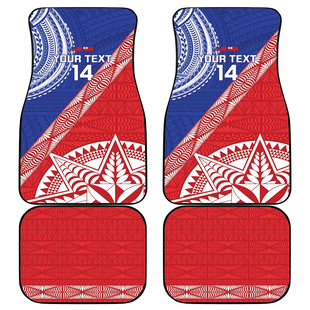 Tonga and Samoa Rugby Custom Car Mats Ikale Tahi Manu Samoa Together - Polynesian Pride