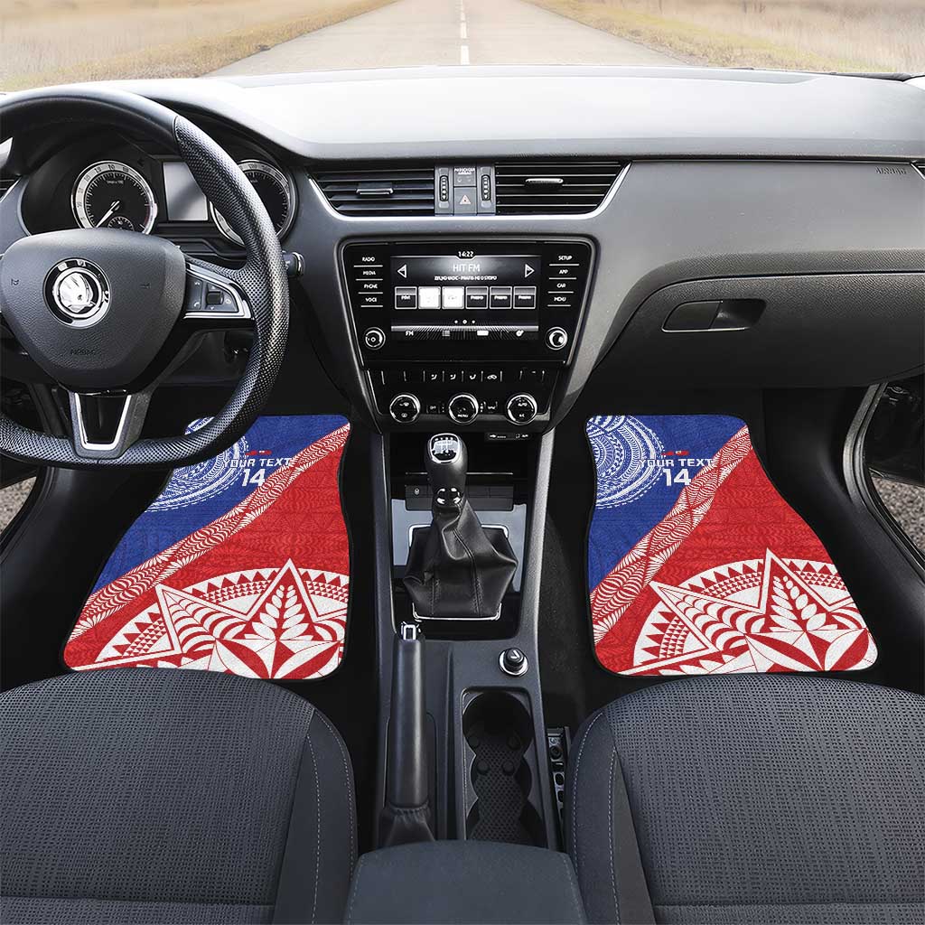 Tonga and Samoa Rugby Custom Car Mats Ikale Tahi Manu Samoa Together - Polynesian Pride