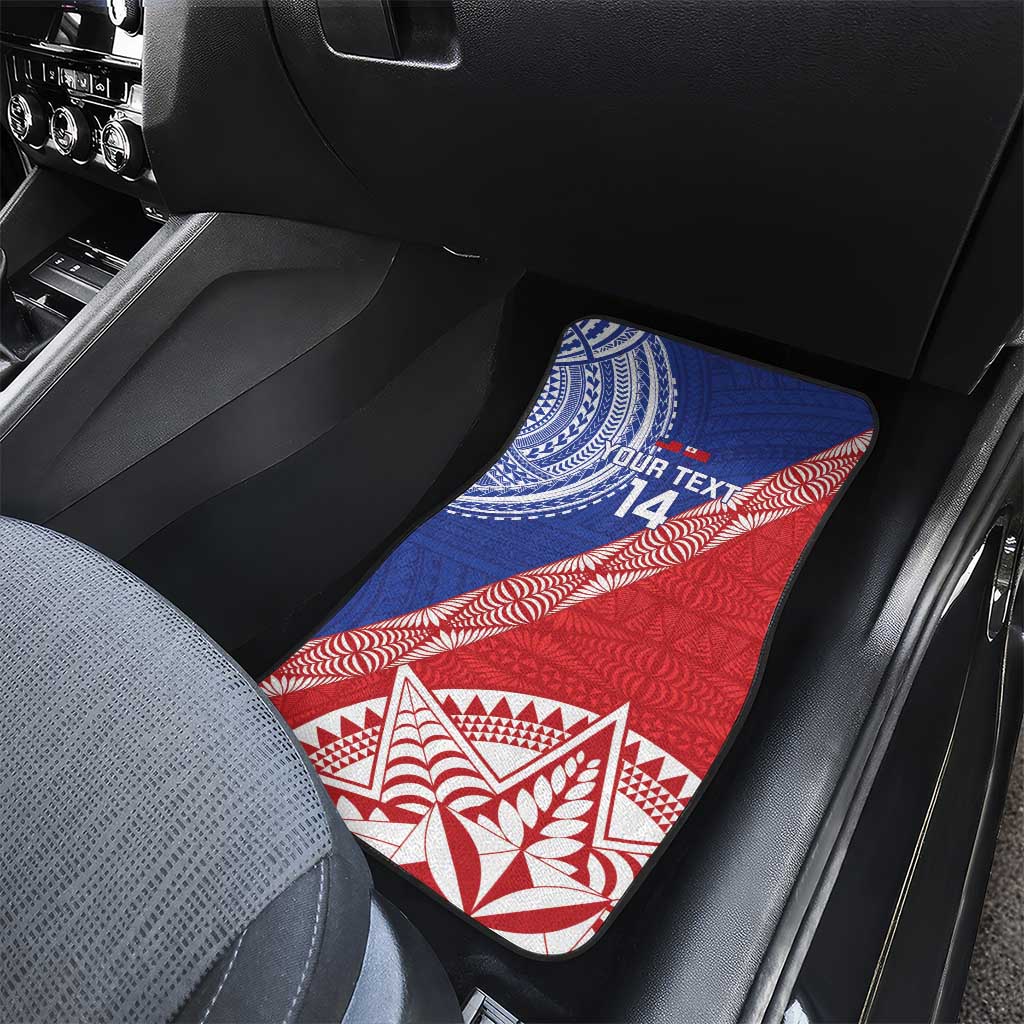 Tonga and Samoa Rugby Custom Car Mats Ikale Tahi Manu Samoa Together - Polynesian Pride
